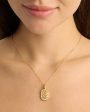 18k Gold Vermeil Love Necklace Hot on Sale