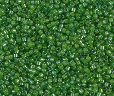 Miyuki Delica Bead 11 0 - DB0274 - Lined Pea Green Luster Online