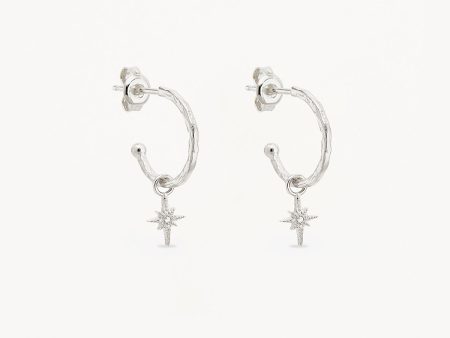 Sterling Silver Starlight Hoops For Cheap