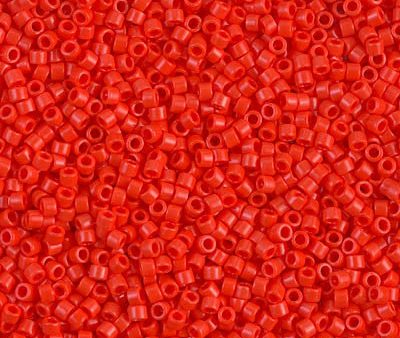 Miyuki Delica Bead 11 0 - DB0727 - Opaque Vermillion Red Fashion