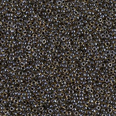 Miyuki 15 0 Round Seed Bead, 15-1840, Black Lined Topaz AB Online Sale