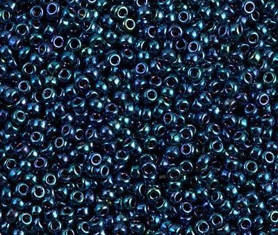 Miyuki 11 Round Seed Bead, 11-467, Metallic Indigo Iris Fashion