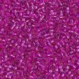 Miyuki Delica Bead 11 0 - DB1340 - Dyed Silver Lined Fuchsia Supply