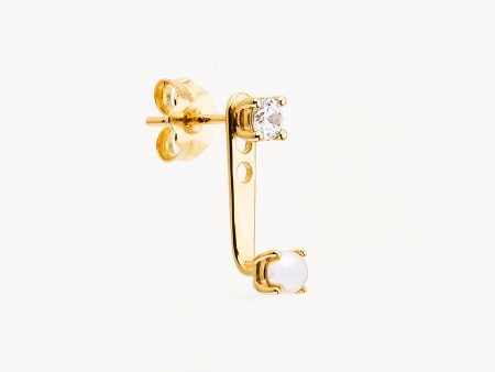 14k Solid Gold Purity Lab-Grown Diamond Ear Jacket For Discount