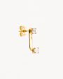 14k Solid Gold Purity Lab-Grown Diamond Ear Jacket For Discount