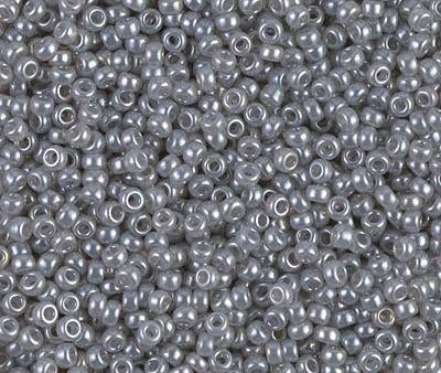 Miyuki 11 Round Seed Bead, 11-526, Silver Gray Ceylon on Sale