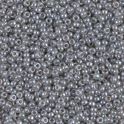 Miyuki 11 Round Seed Bead, 11-526, Silver Gray Ceylon on Sale