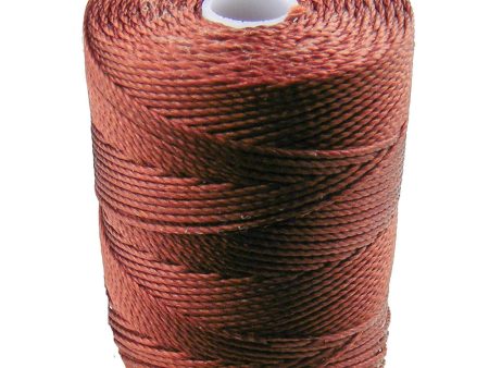 C-LON Bead Cord, Mahogany - 0.5mm, 92 Yard Spool For Cheap