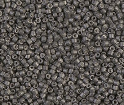 Miyuki Delica Bead 11 0 - DB1175 - Galvanized Matte Graphite Supply