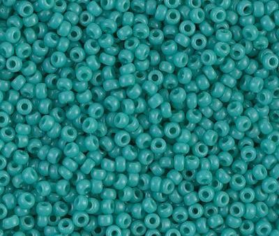 Miyuki 11 Round Seed Bead, 11-412, Opaque Turquoise Green Online Hot Sale