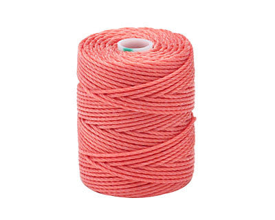 C-Lon Tex 400 Heavy Weight Bead Cord, Chinese Coral - 1.0mm, 36 Yard Spool Fashion