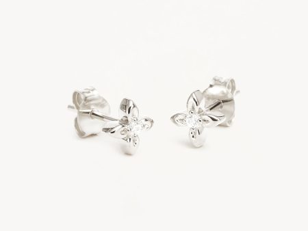 Sterling Silver Live in Light Stud Earrings Online Hot Sale