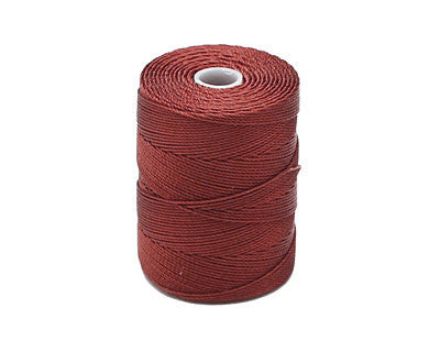 C-Lon Fine Weight Bead Cord, Sienna - 0.4mm, 136 Yard Spool Supply