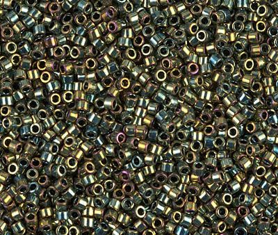 Miyuki Delica Bead 11 0 - DB0024 - Metallic Olive Green Iris Sale