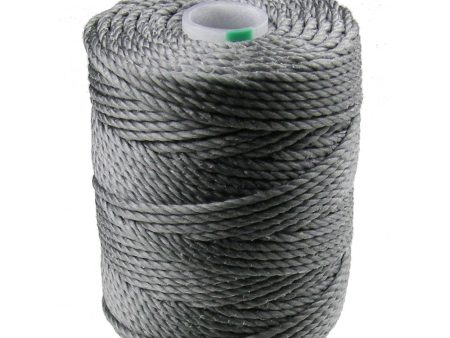 C-Lon Tex 400 Heavy Weight Bead Cord, Gunmetal - 1.0mm, 36 Yard Spool Hot on Sale