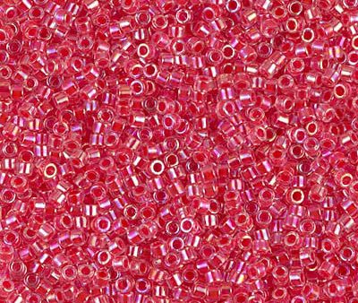 Miyuki Delica Bead 11 0 - DB0075 - Dark Coral Lined Crystal AB Online Sale