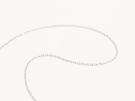 Sterling Silver 18  Signature Chain Necklace Hot on Sale