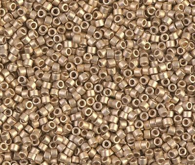 Miyuki Delica Bead 11 0 - DB0334 - Matte 24kt Gold Light Plated For Sale