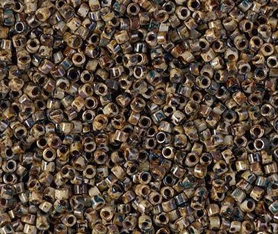 Miyuki Delica Bead 11 0 - DB2267 - Opaque Brown Picasso on Sale