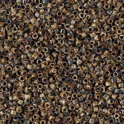 Miyuki Delica Bead 11 0 - DB2267 - Opaque Brown Picasso on Sale