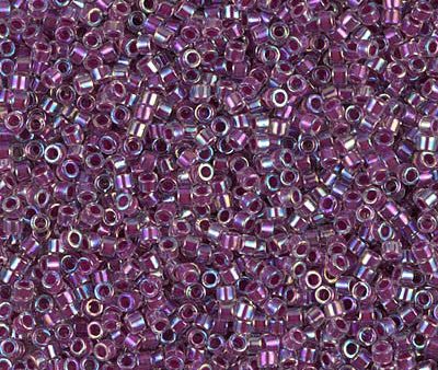 Miyuki Delica Bead 11 0 - DB0056 - Raspberry Lined Crystal AB Sale