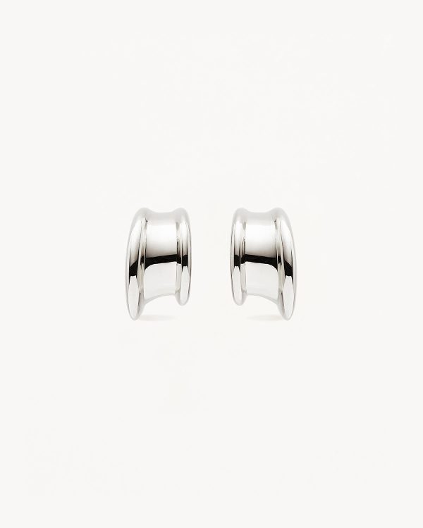 Sterling Silver Muse Small Hoops For Sale