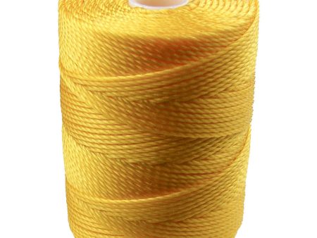 C-LON Bead Cord, Golden Yellow - 0.5mm, 92 Yard Spool Hot on Sale