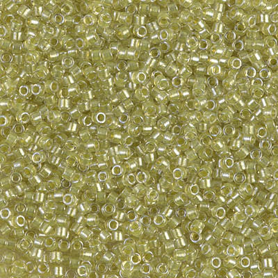 Miyuki Delica Bead 11 0 - DB0910 - Sparkling Yellow Green Lined Crystal on Sale