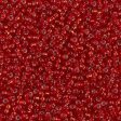 Miyuki 11 Round Seed Bead, 11-11, Silver Lined Ruby Fashion