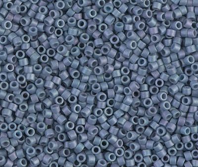 Miyuki Delica Bead 11 0 - DB0376 - Matte Metallic Steel Blue Luster on Sale