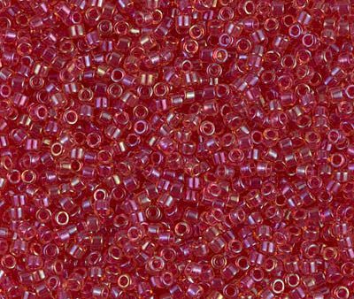 Miyuki Delica Bead 11 0 - DB0062 - Light Cranberry Lined Topaz Luster For Cheap