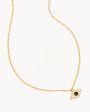 14k Solid Gold Evil Eye Necklace For Sale