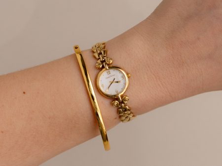 Vintage Chantal Thomass Round Gold Watch Cheap