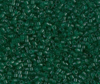 Miyuki Delica Bead 11 0 - DB0776 - Dyed Semi-Frosted Transparent Emerald Online Hot Sale