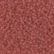 Miyuki Delica Bead 11 0 - DB0778 - Dyed Semi-Frosted Transparent Dark Rose Online