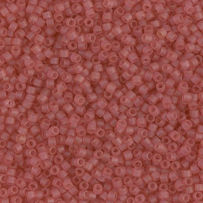 Miyuki Delica Bead 11 0 - DB0778 - Dyed Semi-Frosted Transparent Dark Rose Online