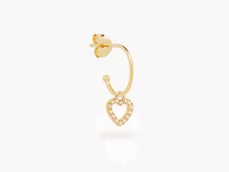 14k Solid Gold Eternal Love Diamond Hoop on Sale