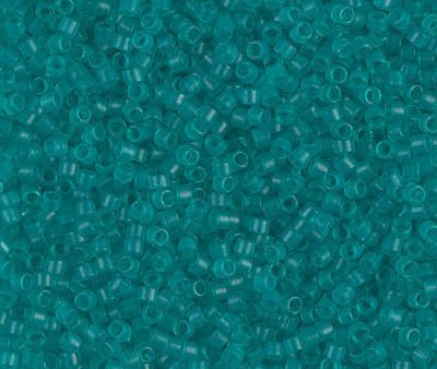 Miyuki Delica Bead 11 0 - DB0786 - Dyed Semi-Frosted Transparent Teal Hot on Sale