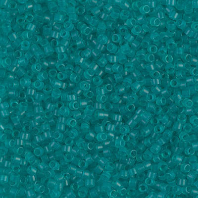 Miyuki Delica Bead 11 0 - DB0786 - Dyed Semi-Frosted Transparent Teal Hot on Sale