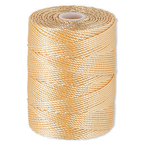 C-LON Bead Cord, Apricot - 0.5mm, 92 Yard Spool Online Sale