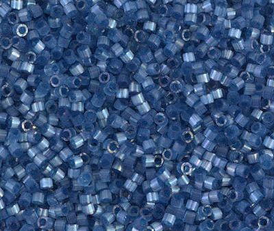 Miyuki Delica Bead 11 0 - DB1811 - Dyed Dusk Blue Silk Satin on Sale