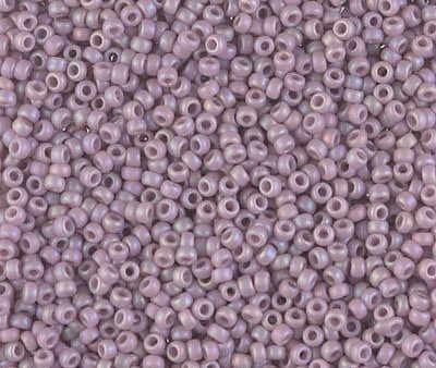 Miyuki 11 Round Seed Bead, 11-410FR, Matte Opaque Mauve AB For Discount