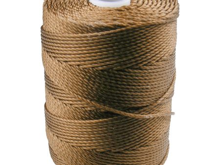 C-LON Bead Cord, Bronze - 0.5mm, 92 Yard Spool on Sale