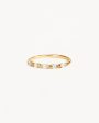 14k Solid Gold Sunlit Petals Lab-Grown Diamond Ring Discount