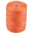 C-LON Bead Cord, Neon Orange - 0.5mm, 92 Yard Spool For Sale