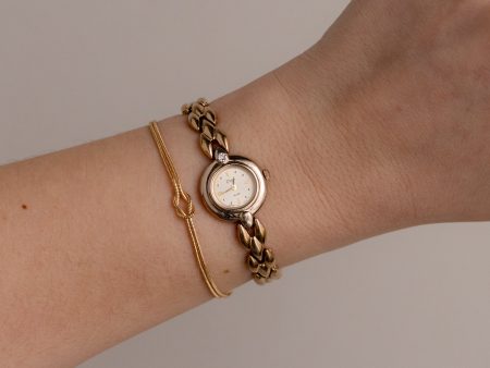 Vintage Alba Dainty Round Gold Watch on Sale