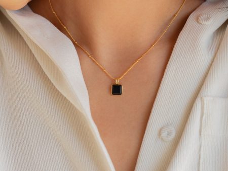 Waverly Black Necklace Discount