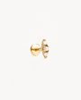 14k Solid Gold Diamond Angelic Cartilage Flatback Earring Cheap