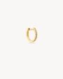 14k Solid Gold Mist Diamond Hoop Online Sale