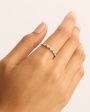 14k Solid Gold Sunlit Petals Lab-Grown Diamond Ring Discount